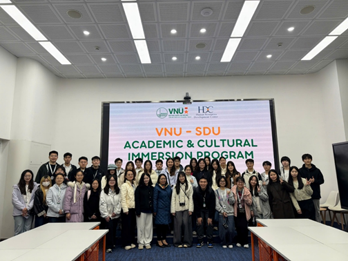 CHƯƠNG TRÌNH GIAO LƯU HỌC THUẬT VÀ VĂN HÓA SDU – VNU 2026:
TĂNG CƯỜNG KẾT NỐI HỌC THUẬT, LAN TỎA GIÁ TRỊ VĂN HÓA VIỆT NAM